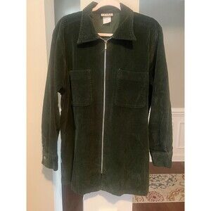Vintage Cenza By Palmetto’s Thick Corduroy Zip-Up Jacket Men Size L Green